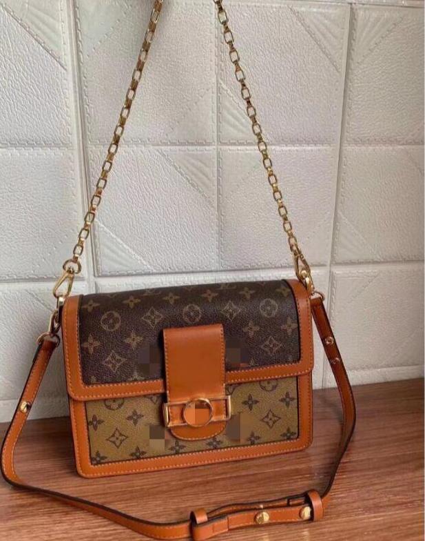 

LVLouisVitton Vutton Luxurys Designers top quality Brand Genuine Leather Messenger Bag Dauphine 20 25cm Chain Shoulder Crossbody Metis Floral Handbag, Airbag [no bag]