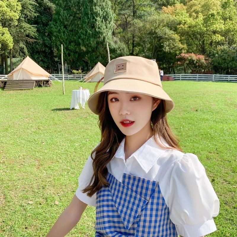 

bucket hat Fisherman's female hip hop fashion sunshade dome basin male, Pink
