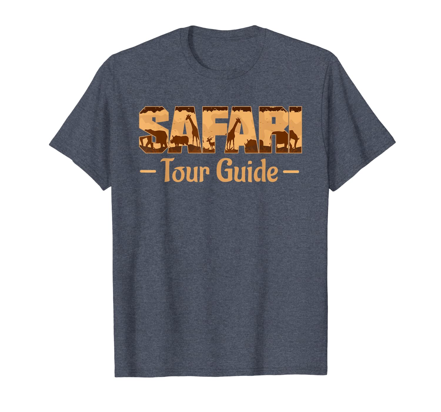 

safari tour guide t-shirt africa vacation souvenir tee, White;black