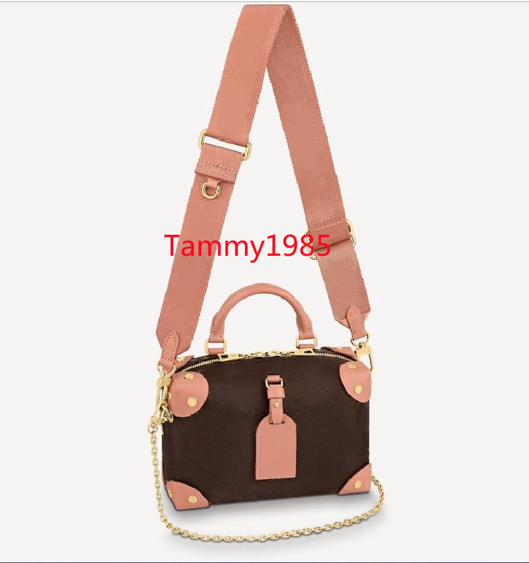 

4 colors Women Classic Crossbody Chain Strap Lady Shoulder Bags High Quality Girl Chest Bag Fashion Rivet Handbags, Brown
