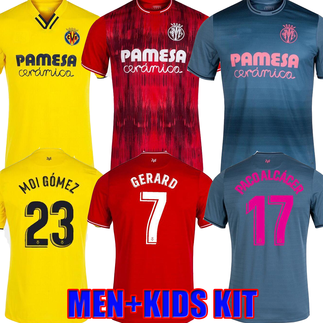 

Villarreal CF PAU GERARD soccer jersey 2021 22 PACO ALCACER CHUKWUEZE CAMISETA DIA A.PEDRAZA YEREMI FOYTH .TRIGUEROS PAREJO ESTUPINAN Football Shirts Kit, Home +patch