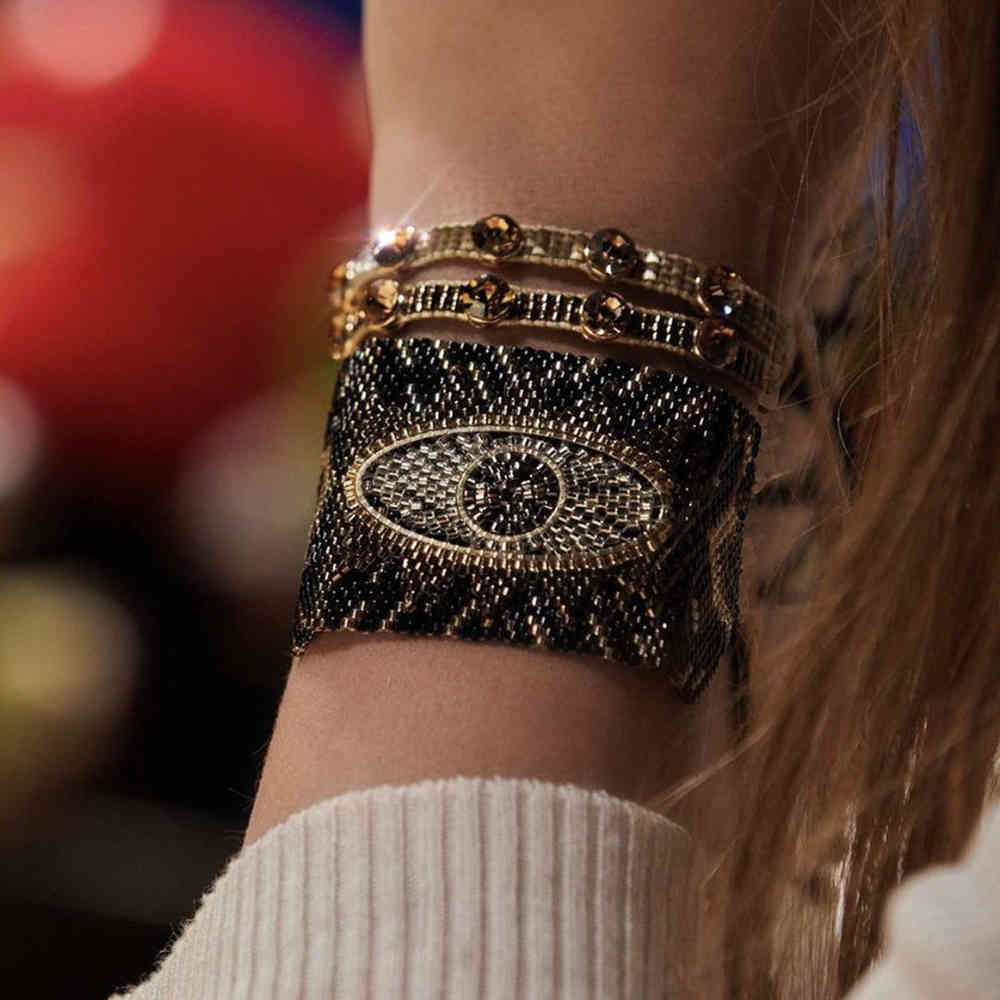 

BLUESTAR 2021 Turkish Eye Bracelet Crystal Pulseras Mujer Moda Handmade Tassel Jewelry