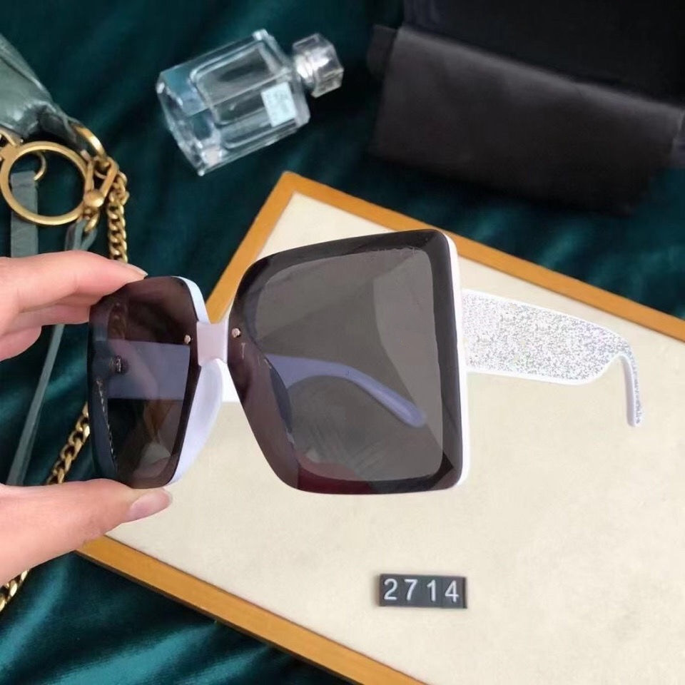 

New Hot Top Quality Square Mens Oversized Sunglasses Summer Designer Vintage Gradient Driving SunGlasses