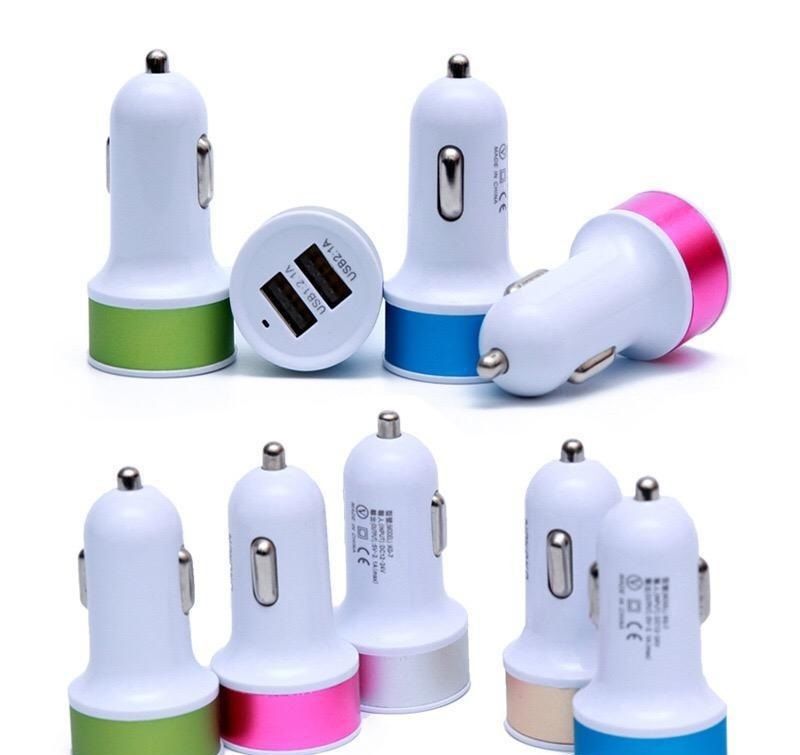

2021 new Dual 2 Port USB Car Charger 5v DC fast ship, Black
