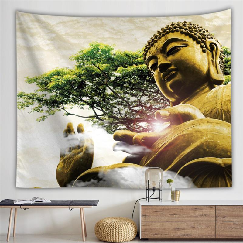 

Tapestries Religion Culture Hanging Wall Tapestry Buddha Carpet Landscape Hippie Decor Tree Boho Headboard Dorm