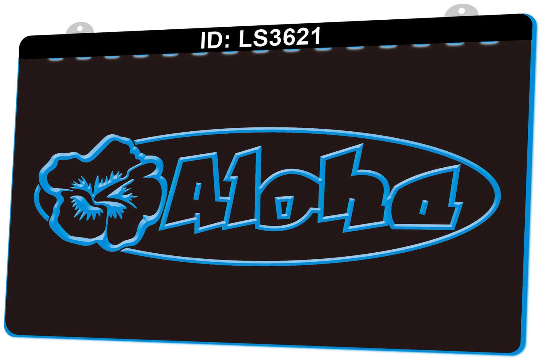 

LS3621 Aloha 3D Engraving LED Light Sign Wholesale Retail