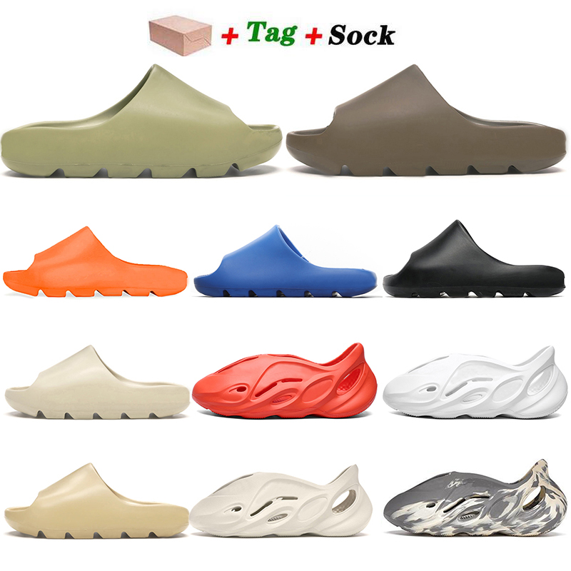 

With Box Sandals Men Women Slides Slipper Children Kids Shoes Triple Black White Off Red Resin Bone Desert Sand Girls Boyes Slippers West Size EUR 32-47, #b10 36-45