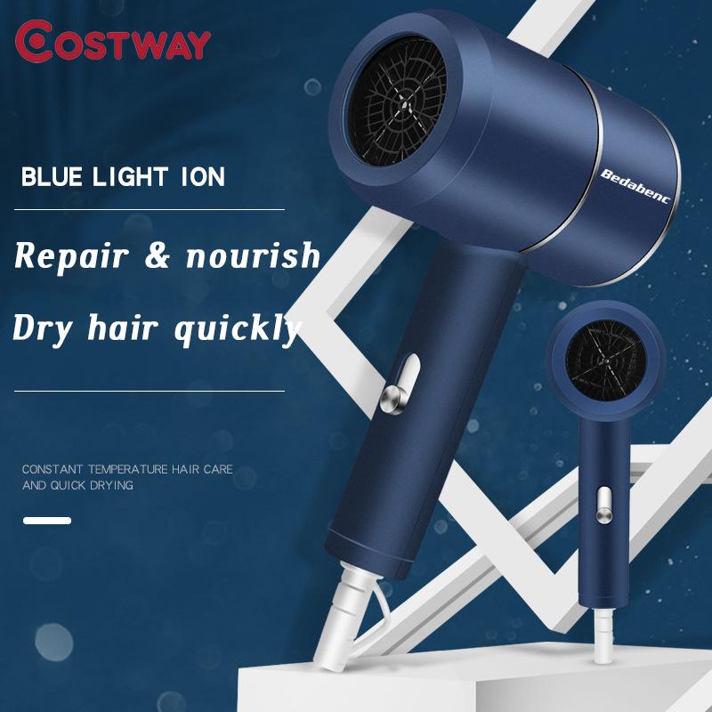 

Electric Hair Brushes COSTWAY 1200W Colorful Professional Dryer Salon Quick Dry Wind Home Negative Lonic Blower Hairdryer