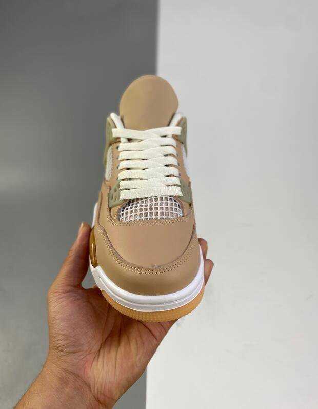 

2021 New Authentic 4 Wmns Shimmer 4s Outdoor Shoes Bronze Eclipseorange Quartzmetallic Silver Women Sports Sneakers 36-40, Khaki