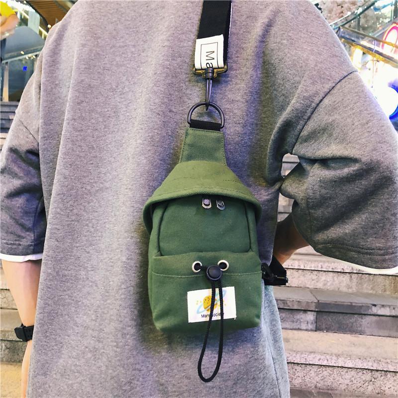 

Korean Version Of The Fashion Messenger Chest Bag Men And Women Couples Street Shooting Mobile Phone Waist Bags