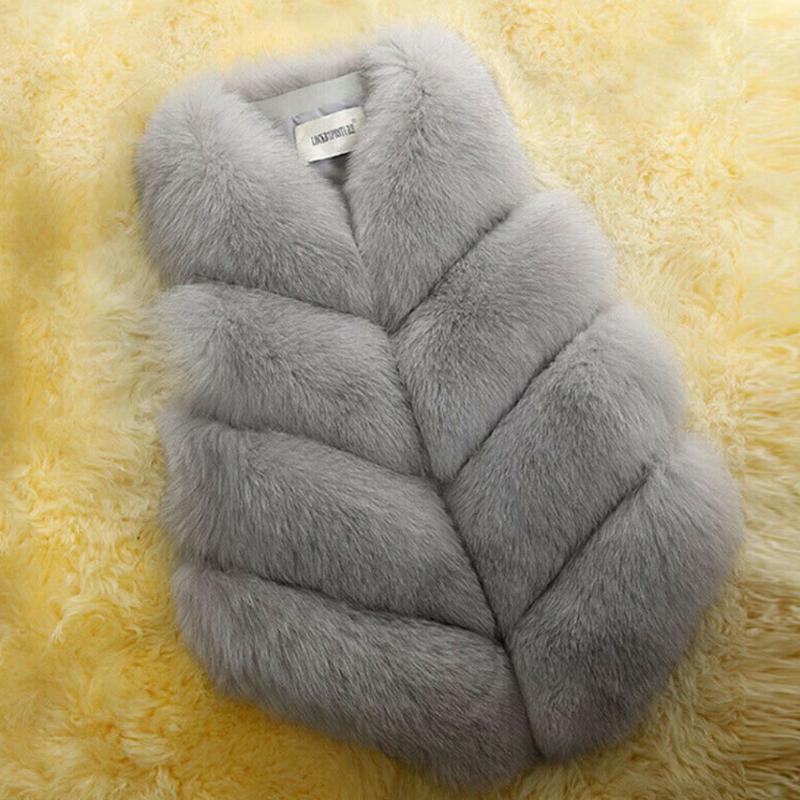 

Women's Fur & Faux Casual Windproof Long Women Waistcoat Streetwear Autumn Winter Sleeveless Outwear Keep Warm Slim Fashion Daily Solid, Black