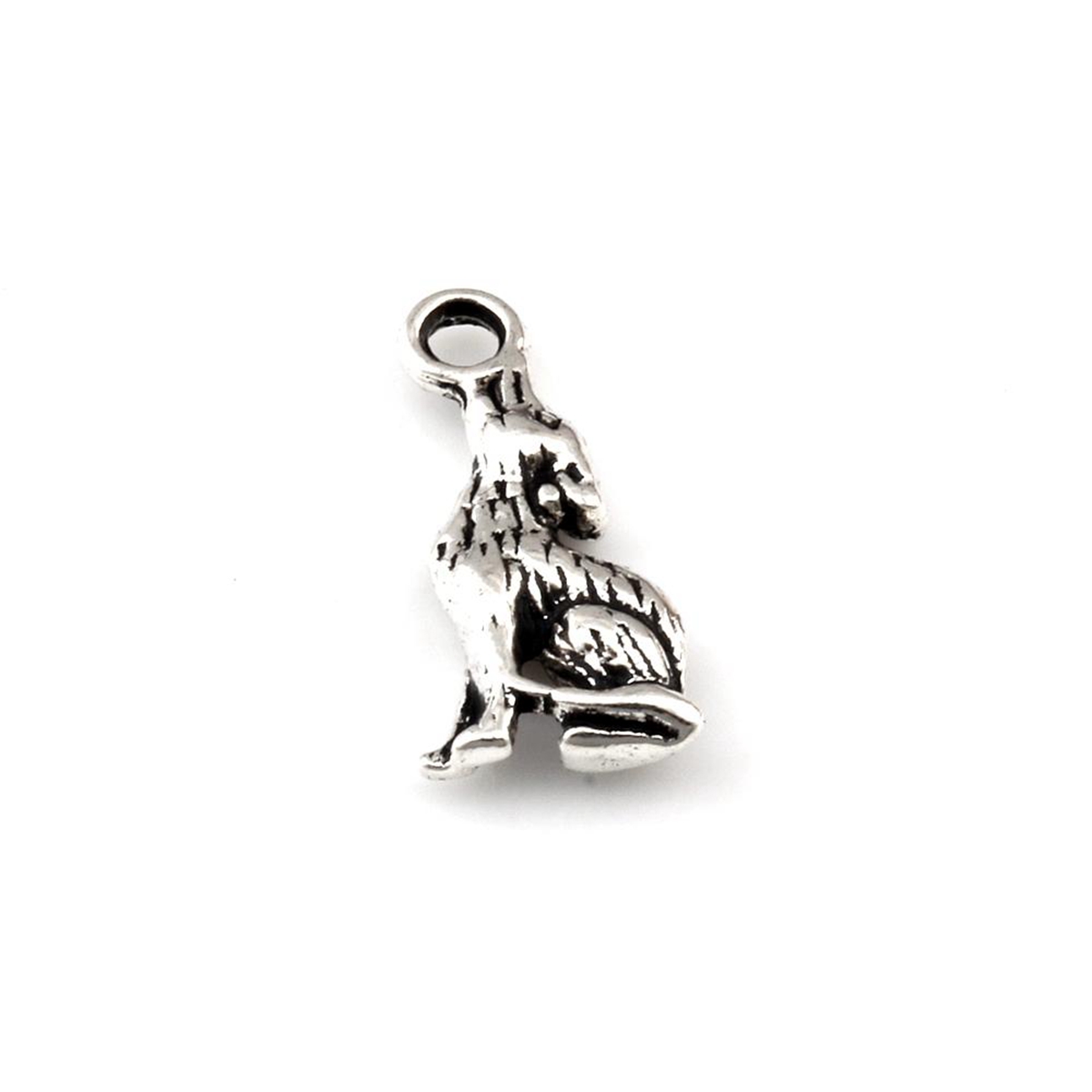 

Alloy Coyote Wolf Charms Pendants For Jewelry Making, Earrings, Necklace And Bracelet 20x8mm Antique Silver 150Pcs
