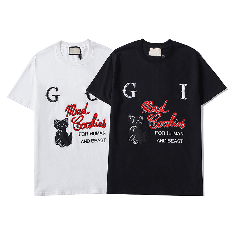 

Mens Designers T Shirts Man Fashion men s clothes casual Women T-shirt Street Shorts Sleeve Womens Clothing Tshirts Asian size M-XXXL, White;black