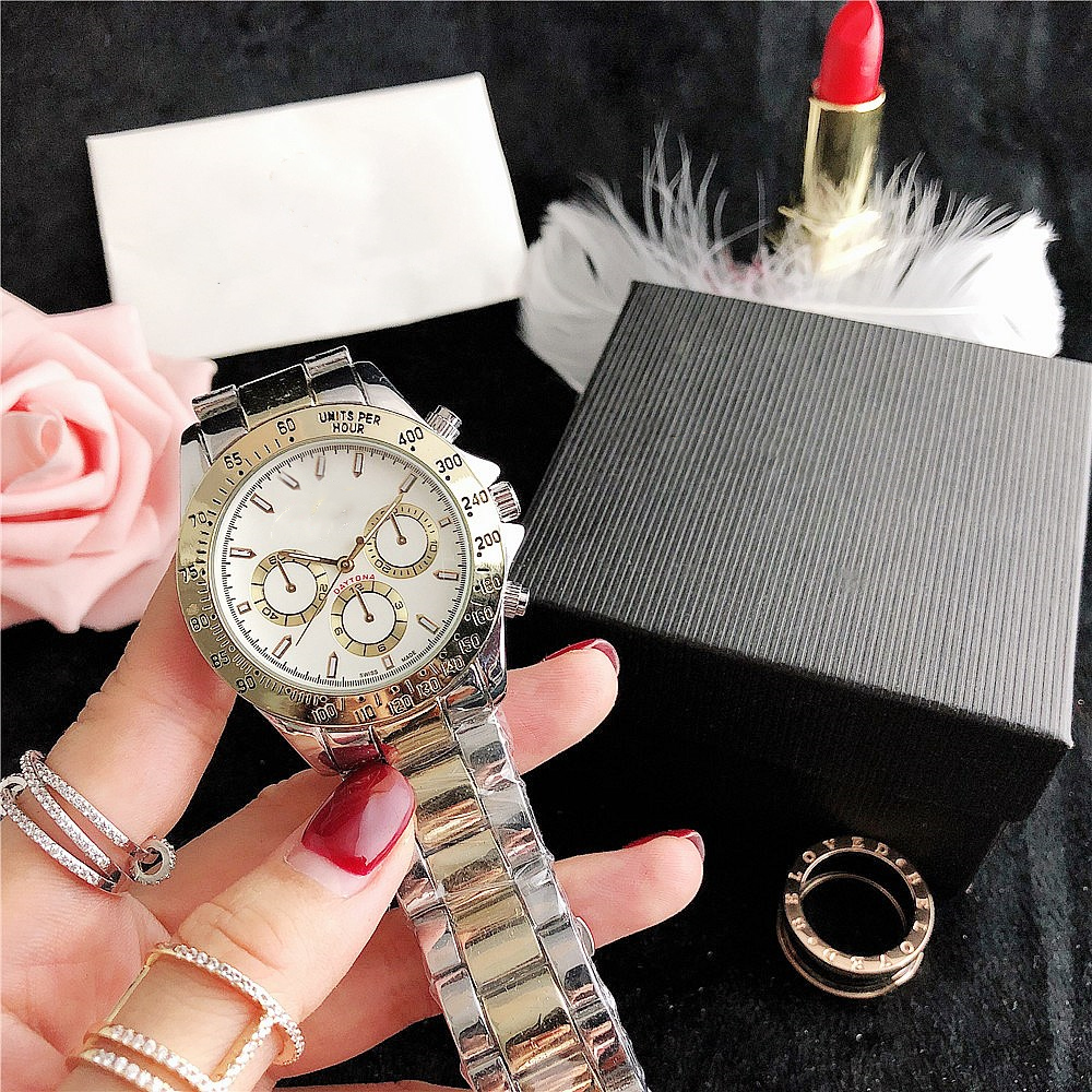 

Famous Logo Luxury Men Watch Relogio Masculino Mens Wrist Watches Fashion Black Dial Full Stainless Steel