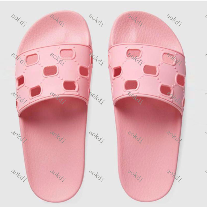 

2021 High Quality Luxury Mens Womens Summer Rubber Sandals Beach Slide Fashion Scuffs Slippers Indoor Shoes Size 36-45 With Box, Black