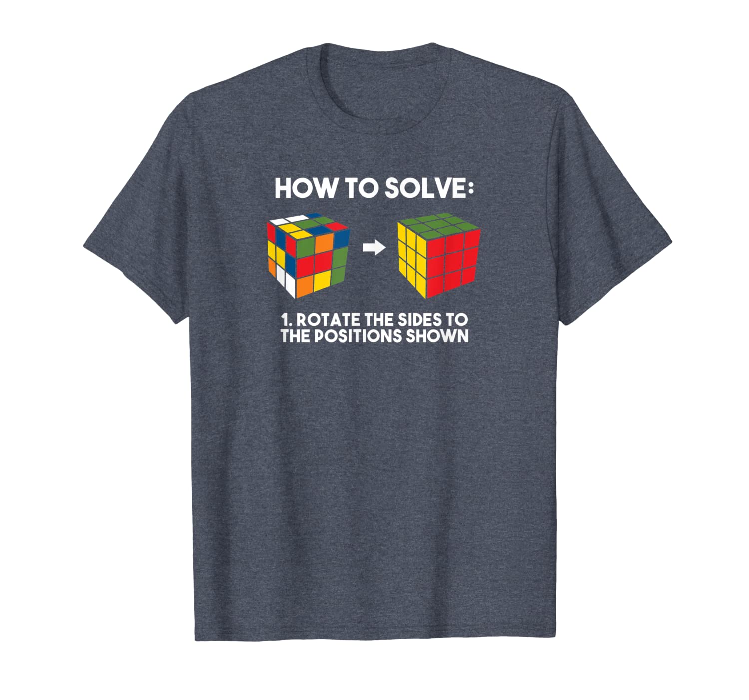 

how to solve - funny puzzle cube shirt - speed cubing shirt, White;black