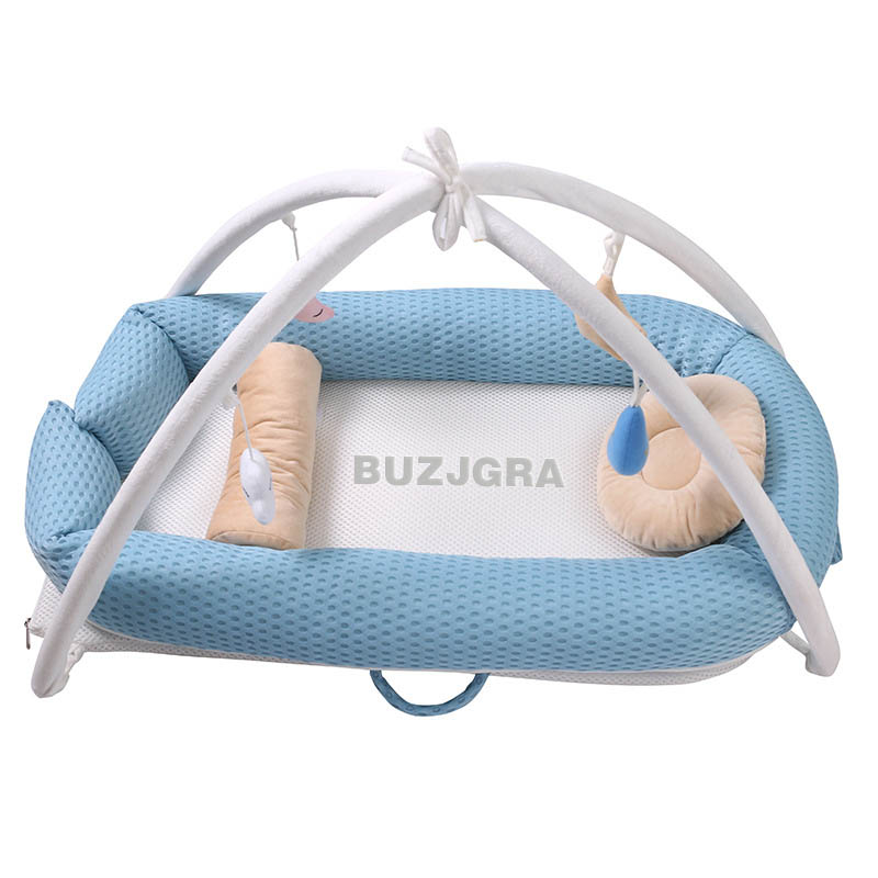 

BUZJGRA Baby cot bumpers, installation of bed sheets, mattresses