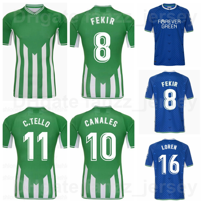 

21-22 Real Betis Soccer Jersey Men 9 IGLESIAS 10 CANALES 8 FEKIR 11 TELLO 17 JOAQUIN 16 LOREN 24 AITOR R 18 GUARDADO 6 VICTOR RUIZ Home Blue, Black;yellow