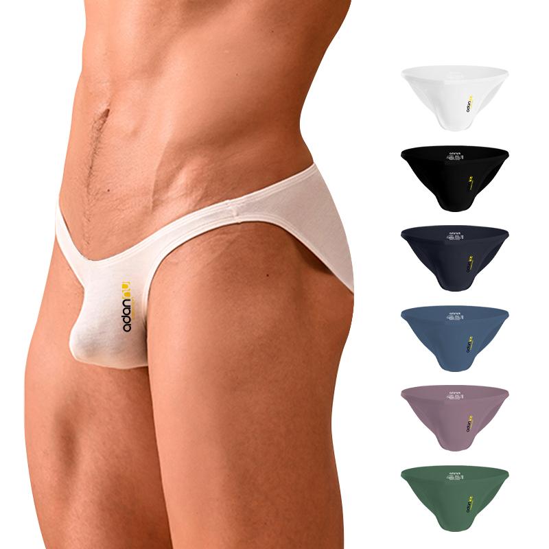 

Underpants Sexy Men Underwear Gay Men's Briefs Modal Sissy Panties Sexi Thong Cotton Man Quick Dry Mens Underware 6 Colors AD314, Ad314-white