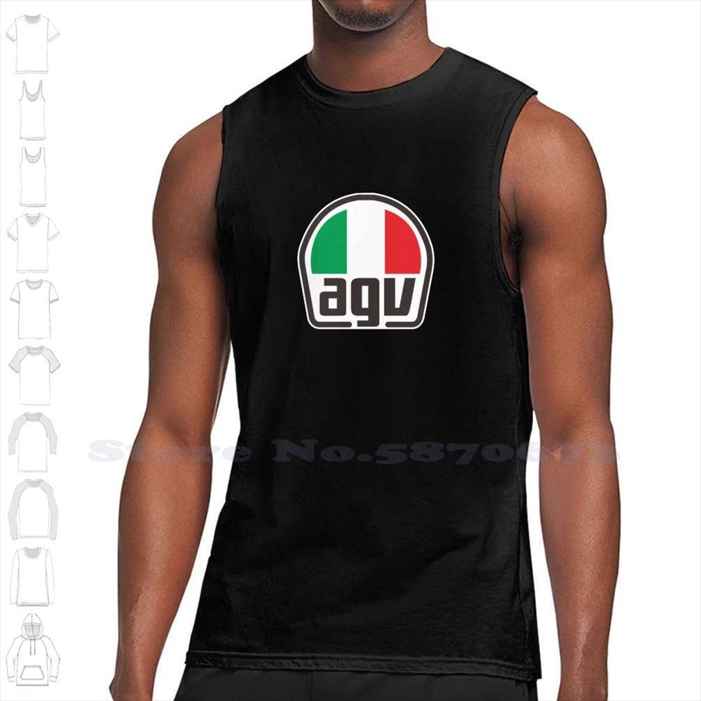 Ageve Custom Drôle Débardeur Débardeur sans manches Veste AGV Racing Casque de moto Moto 46 Rossi Superbike