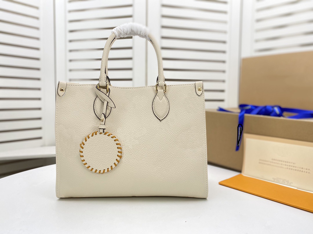 

Gradient Onthego Medium totes fashion sac femme leather designers shoulder bags woman handbag duplex print toron handle lady shopping bag for women purse free ship, 4#blue