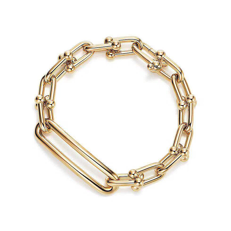 

Mens Hip Hop Gold Bracelets Jewelry Simulated Chain Bracelets Miami Cuban Link Chain Bracelet for Men Luxury Designer Accessory for Men, Golden;silver