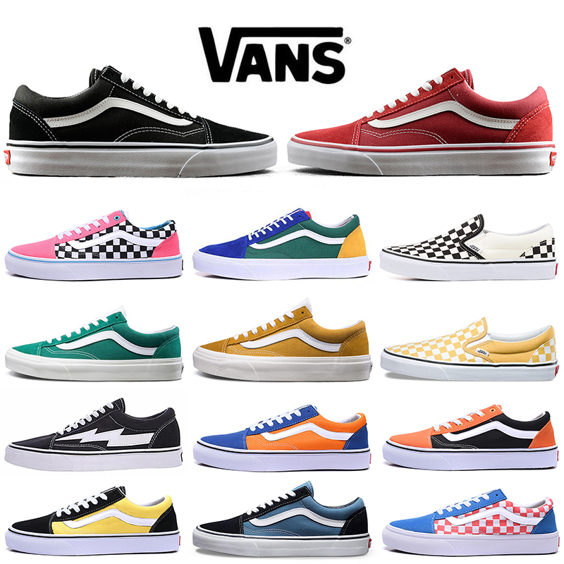 

Excellent VAN Canvas Shoes Old Skool Fear of God Sk8 Hi Running Shoe Triple White Black Yellow Slip on Skateboard Men Women Sports Sneakers