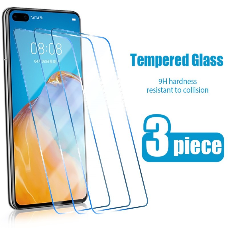 

3PCS Screen Protector for Huawei P10 P9 P8 lite 2017 Tempered Glass P40 P20 Lite E Pro 2019 P smart Z 2020 P30 glass