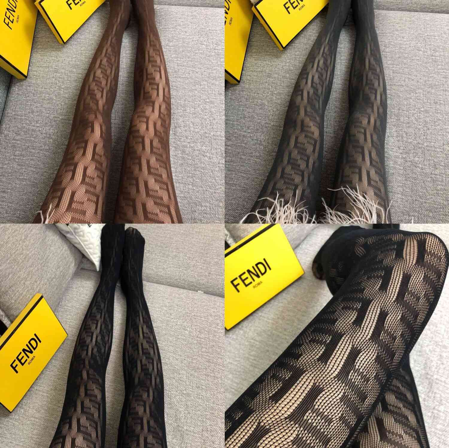 

Special letter F mesh Stockings Pantyhose women's oversized Leggings, Black