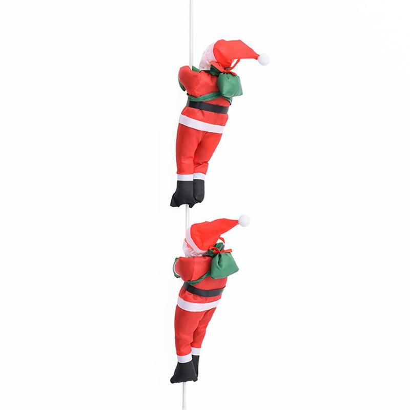 

Christmas Decorations 3 Climbing Santa Claus For Tree Decoration 60 Inch On Rope Ladder Indoor Outdoor Hangings Pendant Ornament