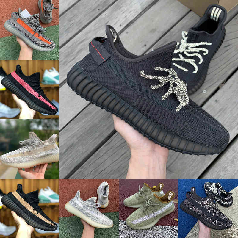 

2021 New Kanyes Yecheil Yeshaya Black Static Citrin Cloud White 3M Reflective Casual Shoes Gid Glow True Form Clay Butter Mens Women Designe