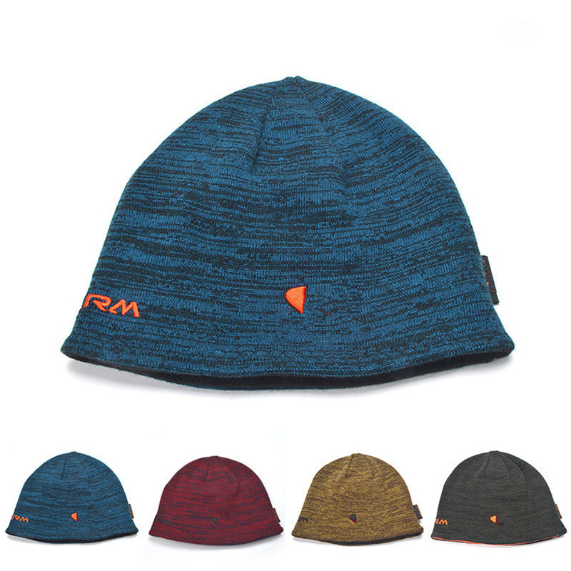 

Unisex Beanies Reversible Knitted Hats Winter Fleece Skull Cap Bonnet Double-Sided Wear Hat Beanie Trendy Designer Warm Sports Caps Ear Muff 4 Colors, Blue