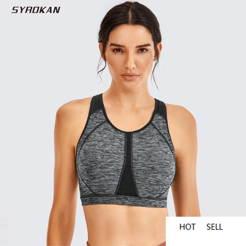 

Supportive Women's High Impact Padded Wirefree Coverage Sports Bra, Black01