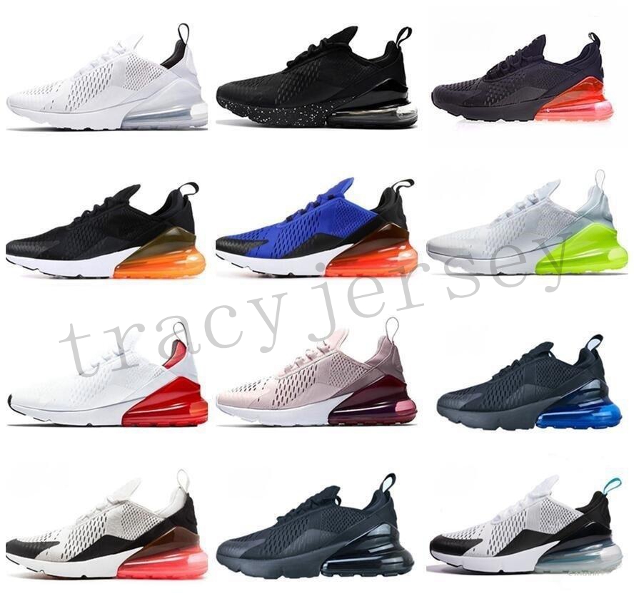 

Newest high Quality 270 Sports Running Shoes Womens Mens Triple Black ALL White photo Blue Spirt Teal Platinum Volt 270s Trainers Sneakers SIZE 36-45