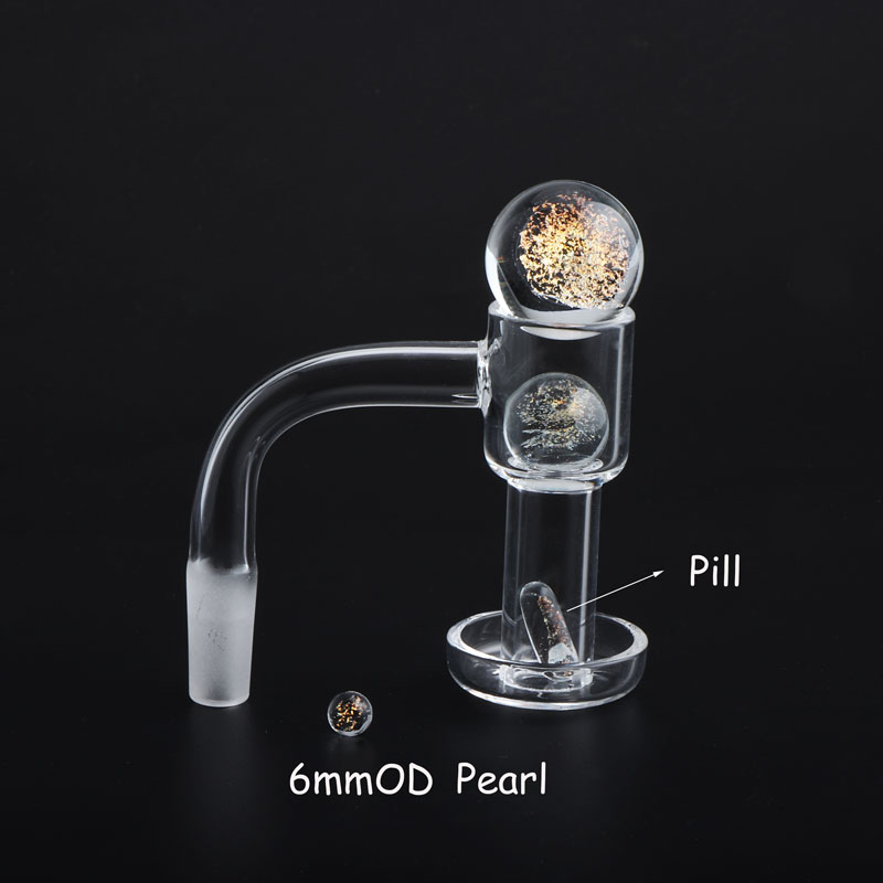 

Smoking Accessories Flat Top Terp Slurper Quartz Banger 2mm Wall With 22mm And 14mm marble 6mm Pill & pearl Female Male For Glass Bongs Rigs