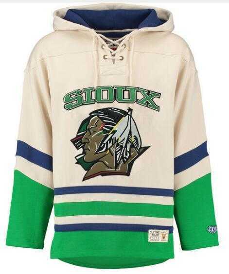 

North Dakota Fighting Sioux Hoodie Custom Any Name Any Number Stitched Men Ice Hockey Jersey Hoodie Sweatshirt S-4XL vintage
