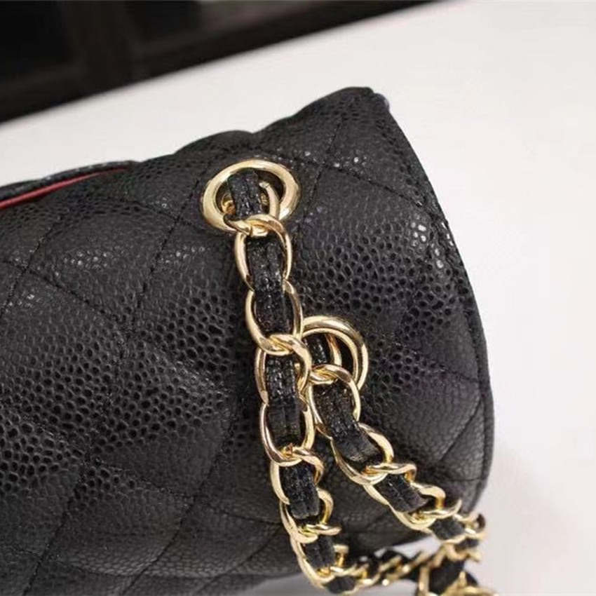 

2022Women Luxury Designer Shoulder Bags Ladies Brand Purse Cross body Classic Fashion bag Genuine Leather Crossbody Artwork handbag Caviar Texture handbags, See chart