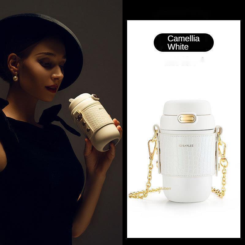 

Water Bottles Style Ladies Stainless Steel 316 Vacuum Flask, Messenger Glass, High-end Gift Box, Thermocup Portable Cup Keep