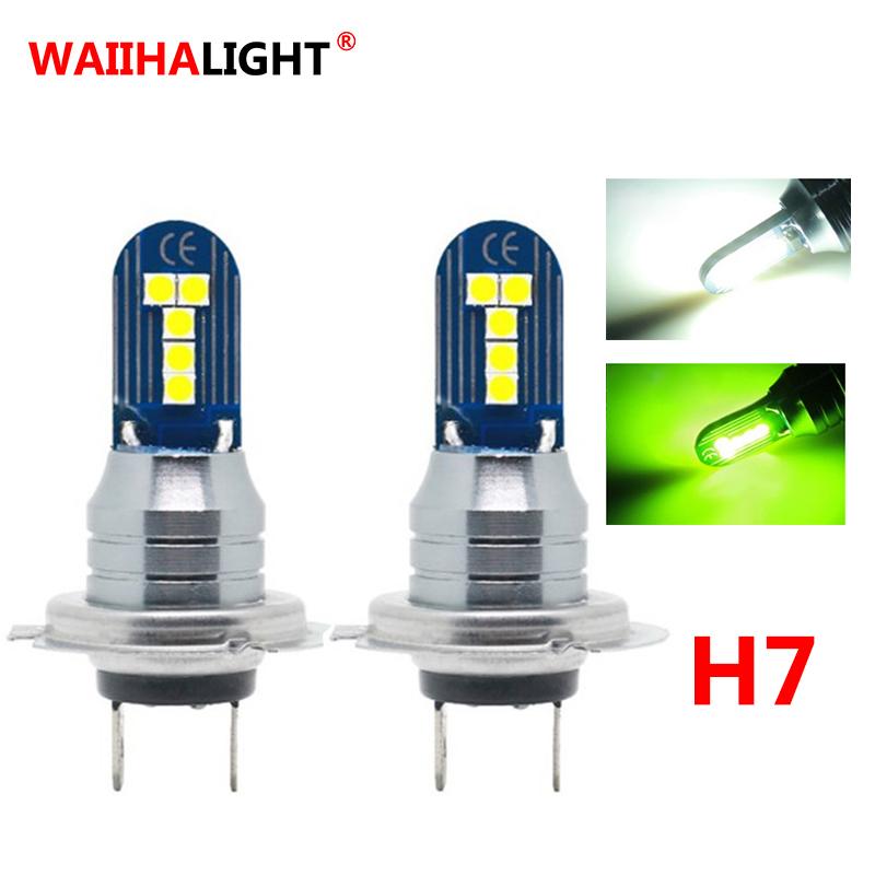 

Car Headlights 2Pcs 2021 H11 H8 H9 9005 9006 H7 H4 H16 LED Fog Headlight Bulbs White / Yellow Auto Lamp Day Running Light