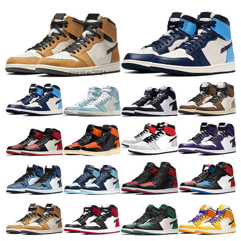 

basketball shoes 1s jumpman 1 Bio Hack Black bred Toe Obsidian Panda Smoke Grey Cactus Jack women mens sport sneakers trainer, 20 game royal