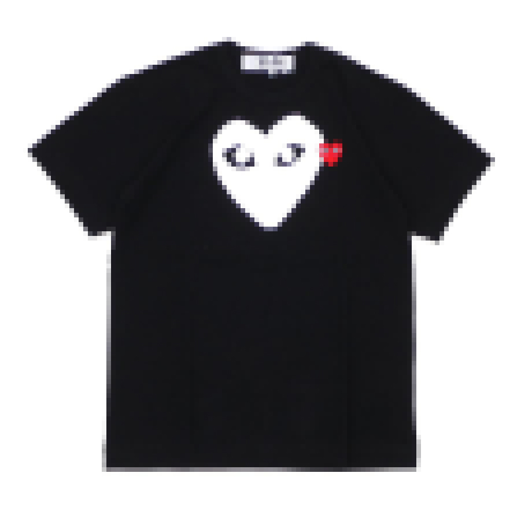 

COM Best Quality CDG Classic TEE brand new Black Men Play T-shirt White Short Sleeve Tops Japan Casual Shirts Tee C003, 15