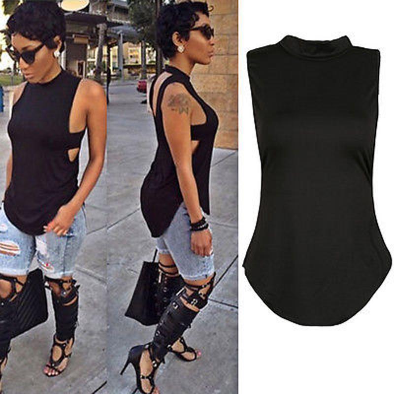 

2021 New arrival Fashion Women Summer Vest Top Sleeveless Casual Sexy T-Shirt New Drop Shipping Good Quality, White