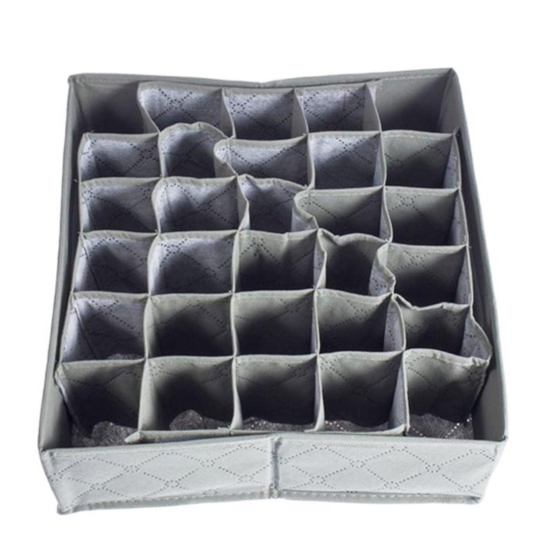

Storage Boxes & Bins Underwear Ties Socks Drawer 30 Cell Bamboo Charcoal Closet Box, As pic