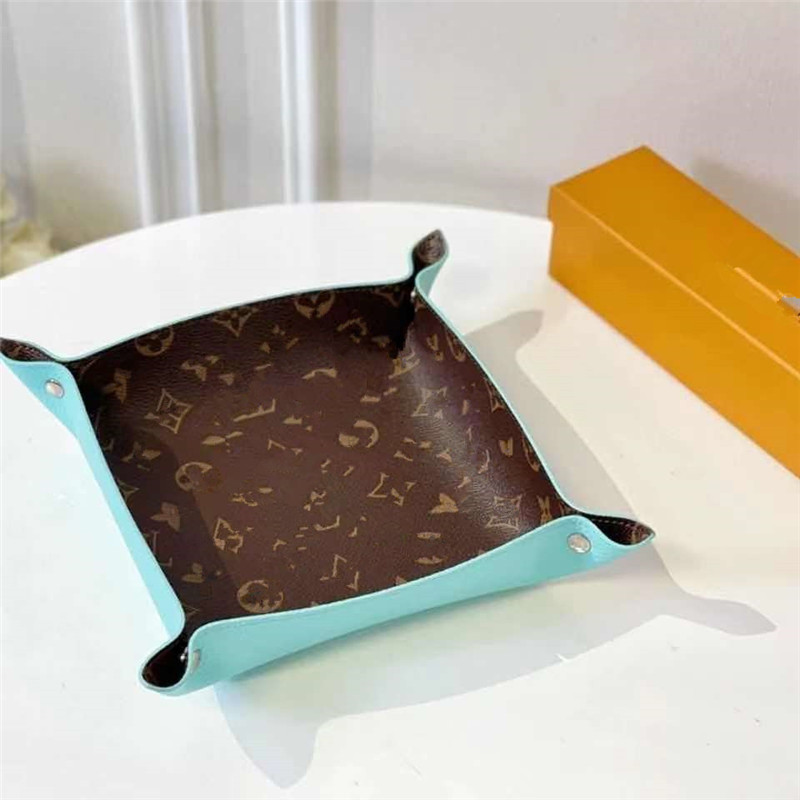 

Home Small Trays Hold Jewelry Key Chain Leather Storage tray