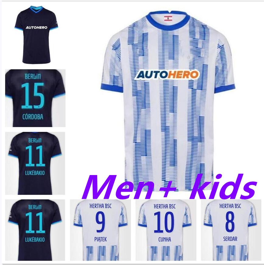 

21 22 Hertha Berlin soccer jerseys home PIATEK 2021 2022 TOUSART BOYATA Lukebakio CUNHA SERDAR fOOTBALL SHIRTS uniforms DARIDA SELKE DILROSUN Men kids kit, Lavender