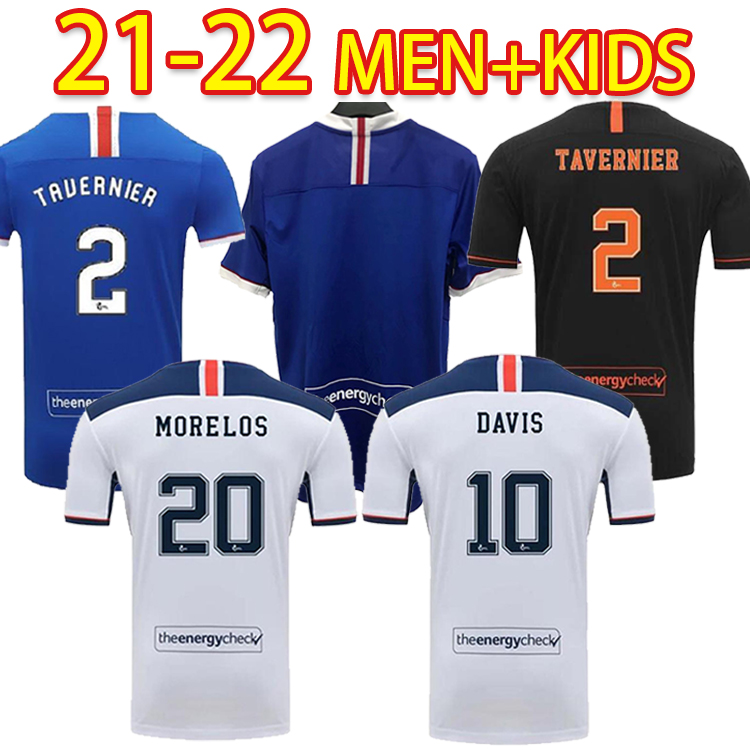 

Glasgow Rangers soccer jerseys Champions version special version Football Shirts 20 21 DEFOE HAGI MORELOS KENT Adult Kids Kit Maillot de foo, Black