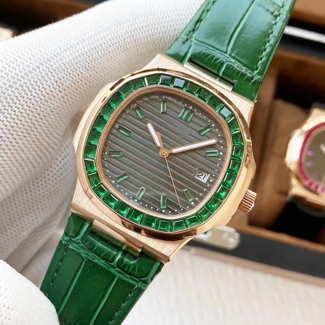 Luxury Brand Mens Watches Top Full Steel Man WristWatch For Men Nautilus PP Classic Male Clocks Sport Watch Diamonds Bezel 0013-image-816385252