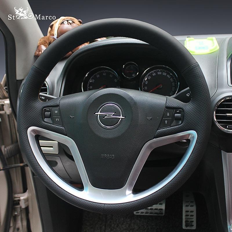 Steering Wheel Covers High-quality Hand-Stitched Leather Car Cover For Ampera Astra Insignia Interior Accessories