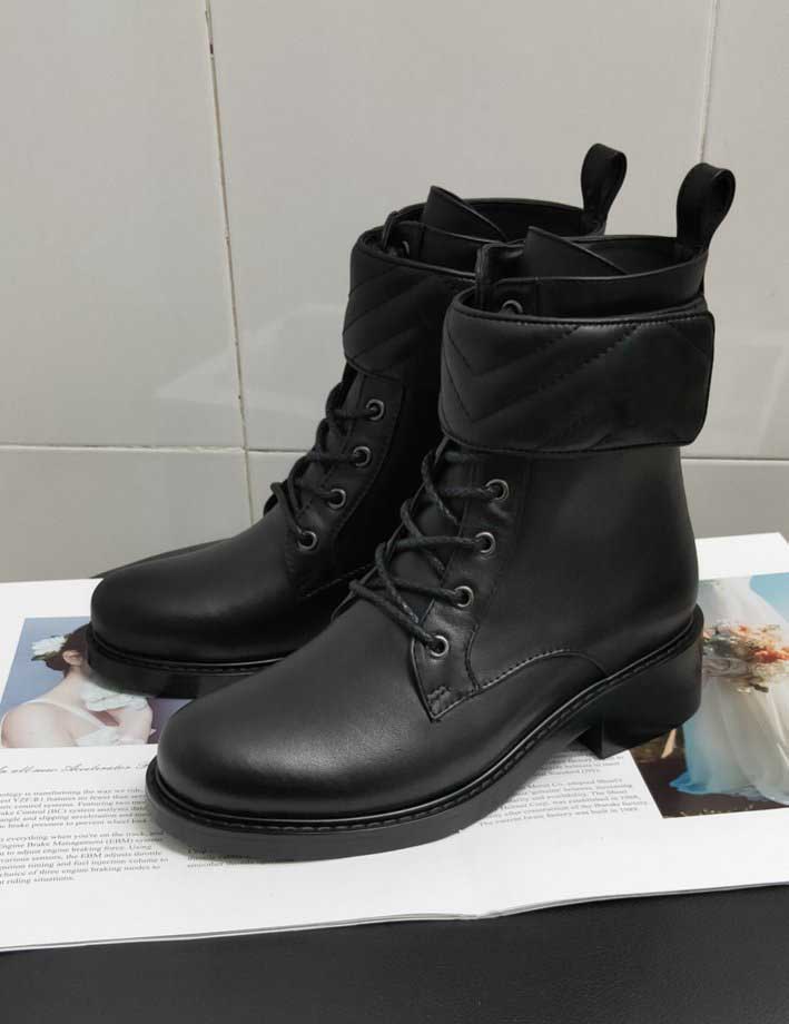

Designer Women Ankle Boot Double G Boots Womens Shoes BrandLeather Quilted Lace-up Zipper Putting On taking Off Winter Shoe Size35-42, Box