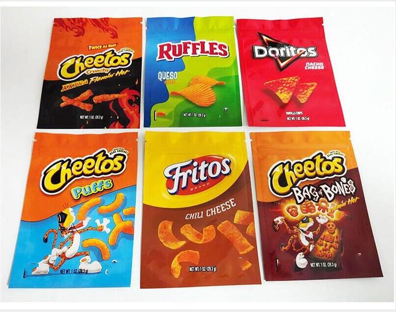 

600mg 1OZ CHEETOS DOTITOS RUFFLES FRITOS CHEESE CHIPS bags gashead airhead budhead runtz flamin Infused Candy EDIBELS Packaging mylar Bag sfg